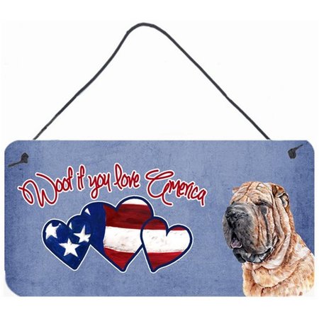 MICASA Woof If You Love America Shar Pei Wall and Door Hanging Prints MI55551